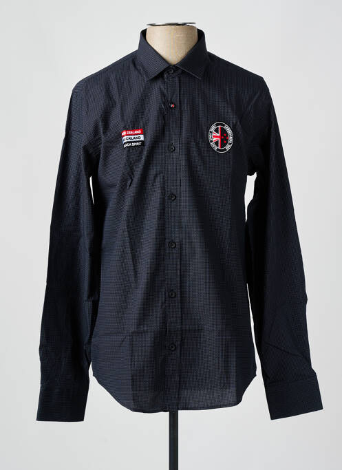 Chemise manches longues imprimé fantaisie bleu CAMBERABERO homme