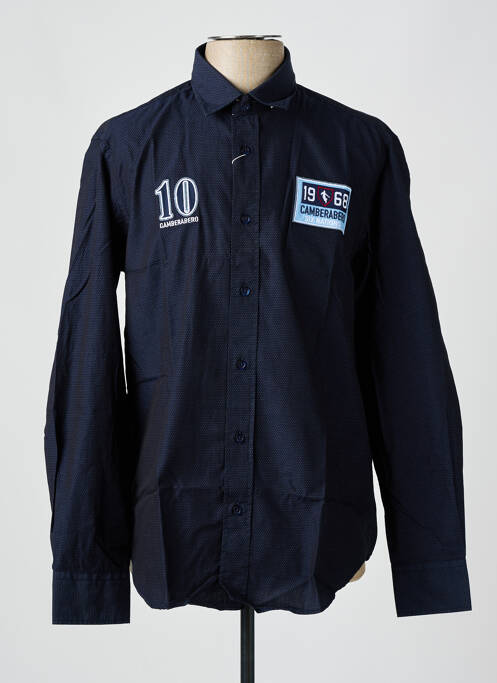 Chemise manches longues manches longues bleu CAMBERABERO homme