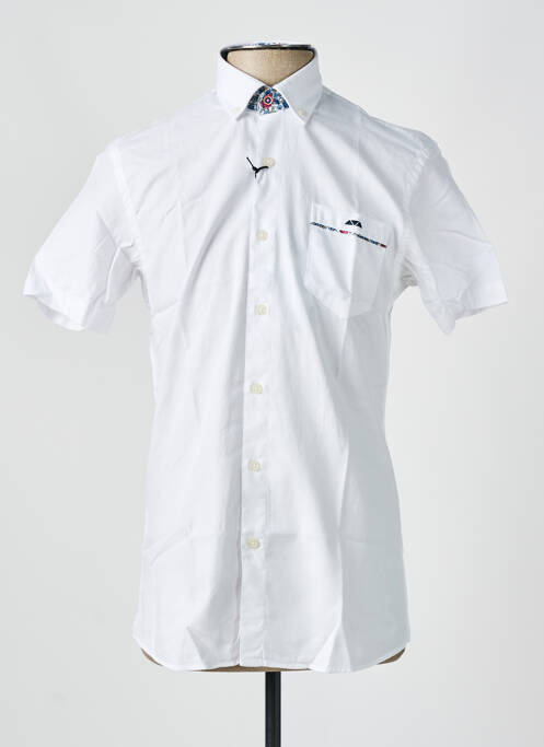Chemise manches courtes poches blanc CAMBERABERO homme