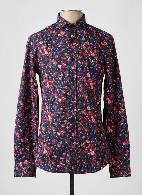 Chemise manches longues bleu CAMBERABERO pour homme