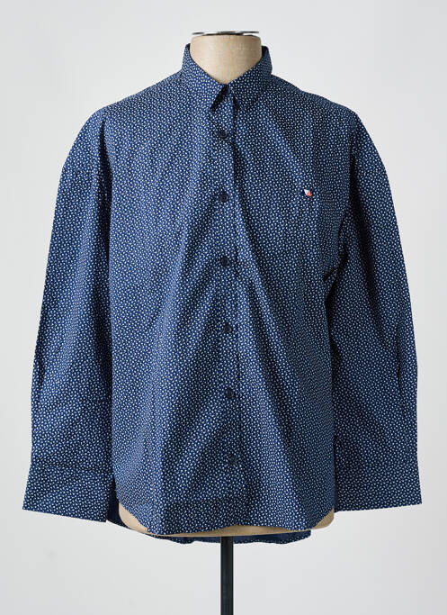 Chemise manches longues bleu CAMBERABERO pour homme