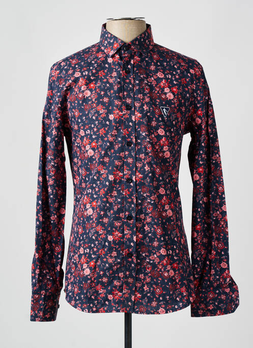 Chemise manches longues bleu CAMBERABERO pour homme