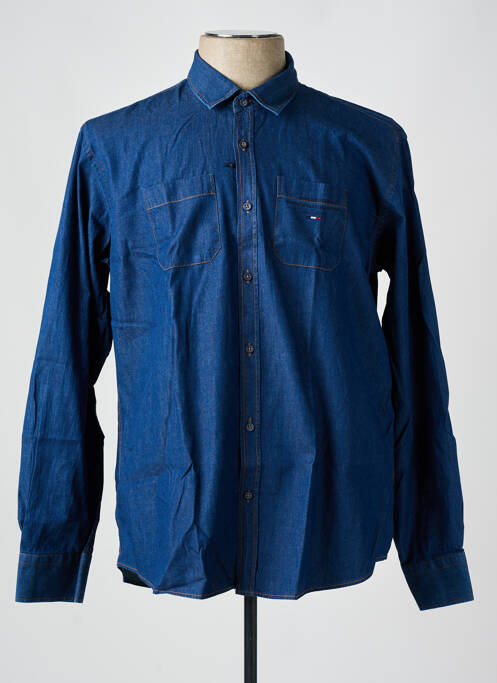 Chemise manches longues bleu CAMBERABERO pour homme