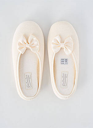 Chaussons/Pantoufles beige JAIMIES pour femme