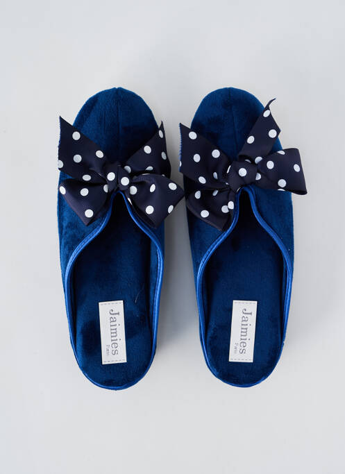 Chaussons/Pantoufles bleu JAIMIES pour femme