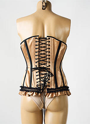 Corset bretelles élastiquées amovibles beige REVANCHE DE LA FEMME femme