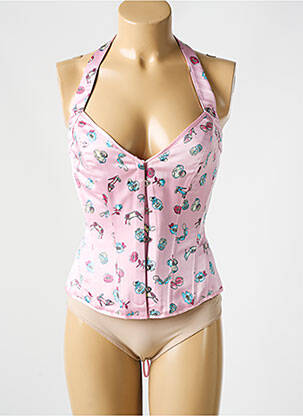 Corset rose REVANCHE DE LA FEMME femme