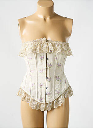 Corset broderie beige REVANCHE DE LA FEMME femme