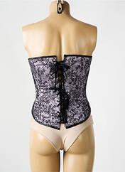 Corset noir NUITS DE SATIN pour femme seconde vue