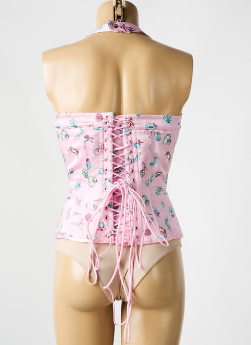 Corset rose REVANCHE DE LA FEMME femme