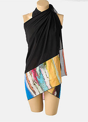 Paréo tissage crêpe noir CHARMLINE femme