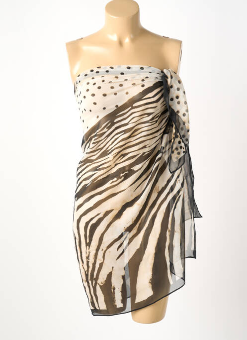 Paréo imprimé animal noir MARYAN MEHLHORN femme