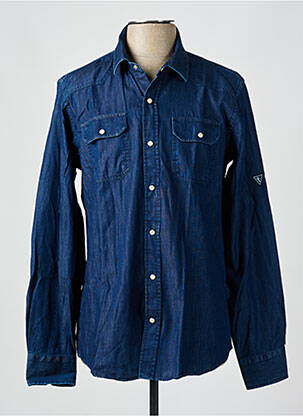 Chemise manches longues manches longues bleu CAMBERABERO homme
