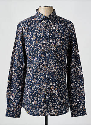 Chemise manches longues imprimé fleurs bleu CAMBERABERO homme