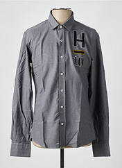 Chemise manches longues gris CAMBERABERO pour homme seconde vue