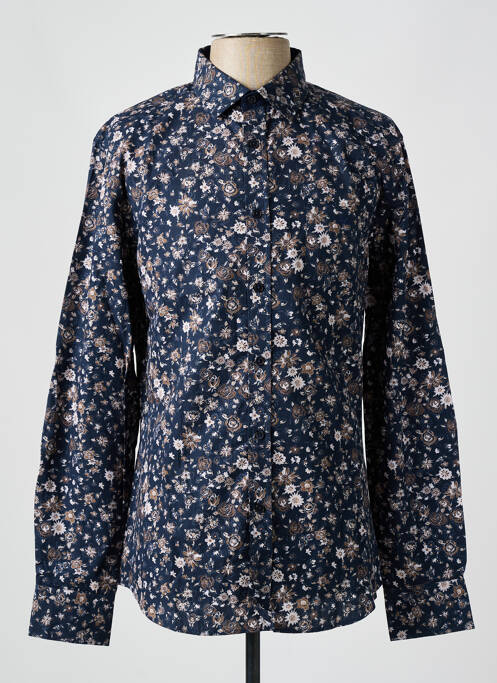 Chemise manches longues bleu CAMBERABERO pour homme