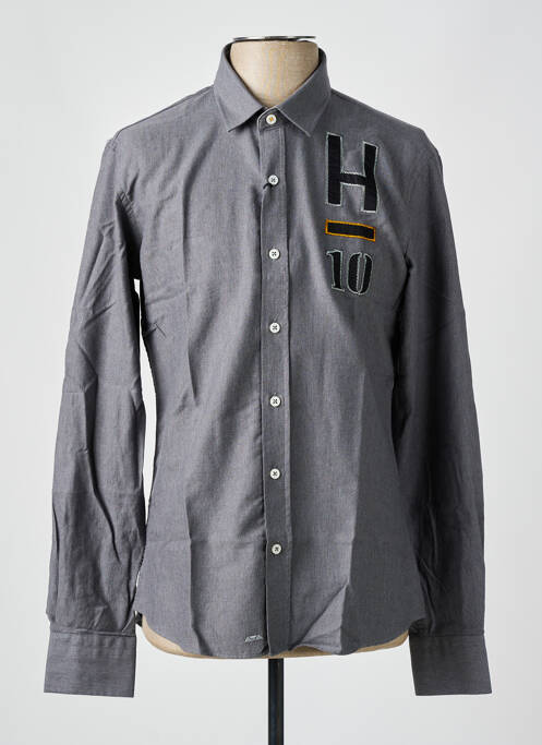 Chemise manches longues gris CAMBERABERO pour homme