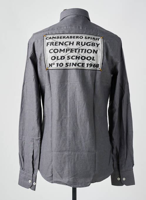 Chemise manches longues gris CAMBERABERO homme