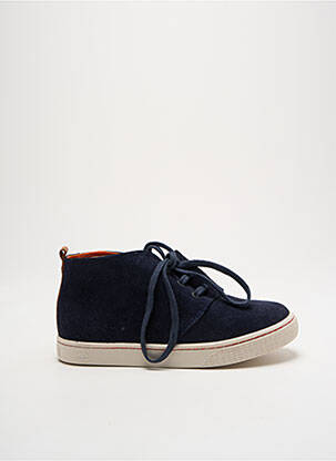 Baskets nubuck bout rond bleu TWO SIDE garçon