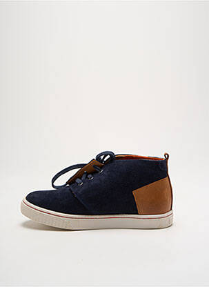 Baskets nubuck bout rond bleu TWO SIDE garçon