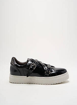 Baskets bout rond talon plat jusqu'à 3cm noir REGARD femme