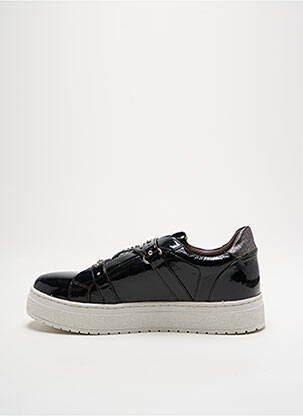 Baskets bout rond talon plat jusqu'à 3cm noir REGARD femme