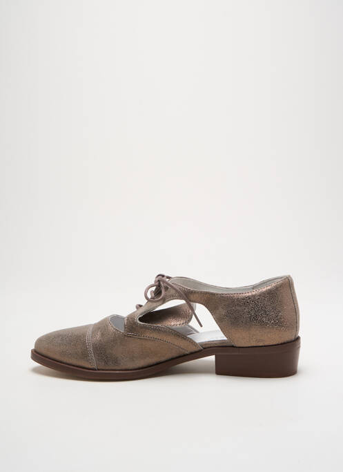 Derbies bout pointu talon plat jusqu'à 3cm marron REGARD femme