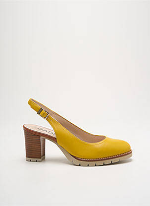 Escarpins fermeture boucle(s) talon de 4 à 6cm jaune GADEA femme
