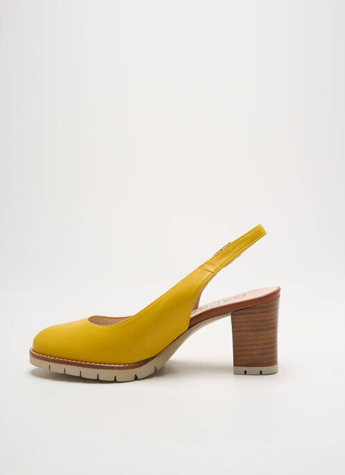 Escarpins fermeture boucle(s) talon de 4 à 6cm jaune GADEA femme
