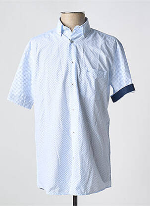 Chemise manches courtes poches bleu LOUIS VICTOR homme