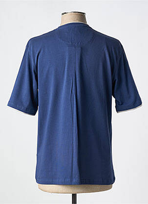 T-shirt stretch manches courtes bleu LOUIS VICTOR homme