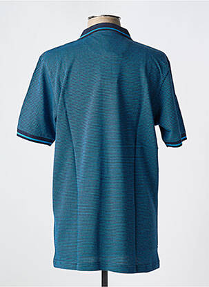 Polo stretch manches courtes bleu LOUIS VICTOR homme