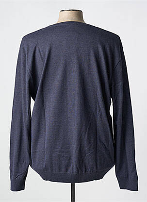 Pull manches longues manches longues bleu LOUIS VICTOR homme