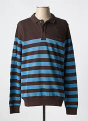 Polo marron LOUIS VICTOR pour homme seconde vue