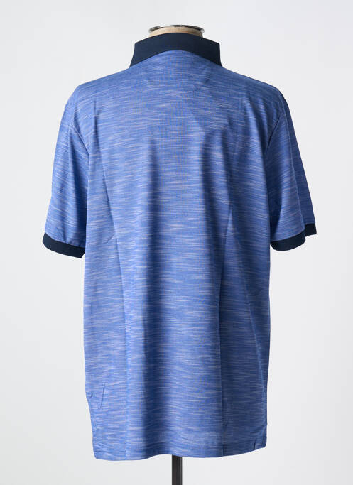 Polo coupe droite manches courtes bleu LOUIS VICTOR homme