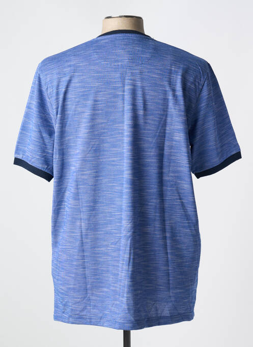 T-shirt coupe droite manches courtes bleu LOUIS VICTOR homme