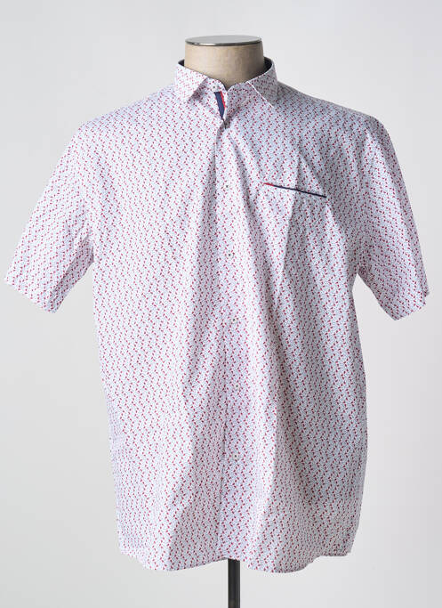 Chemise manches courtes blanc LOUIS VICTOR pour homme