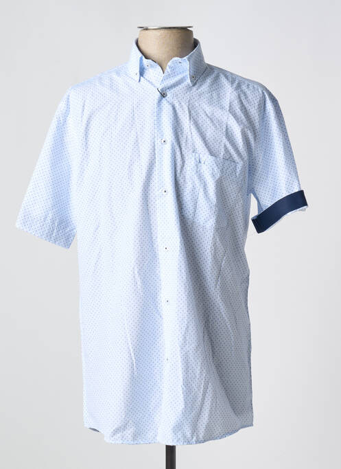 Chemise manches courtes bleu LOUIS VICTOR pour homme
