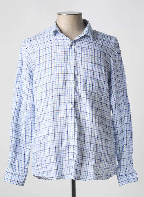 Chemise manches longues bleu IMPAQT pour homme