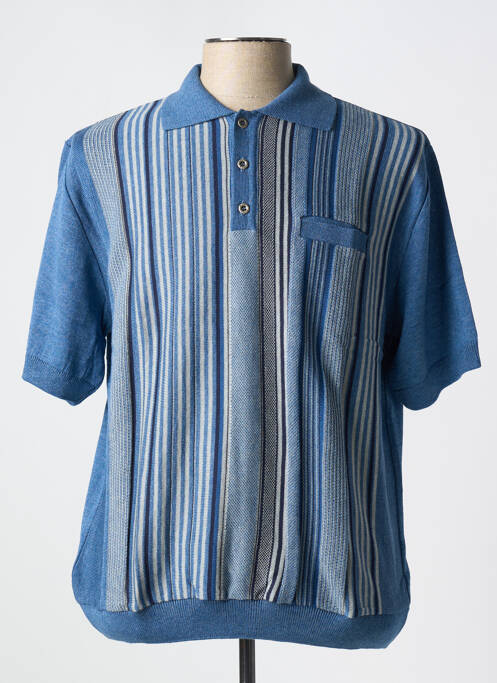 Polo bleu LOUIS VICTOR pour homme