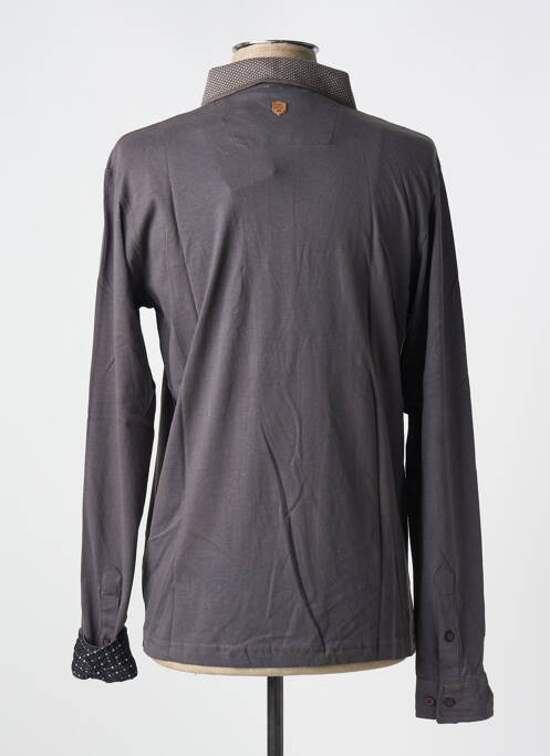 Polo gris OAKS VALLEY pour homme