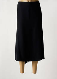 Jupe mi-longue coupe évasée noir GUY DUBOUIS femme