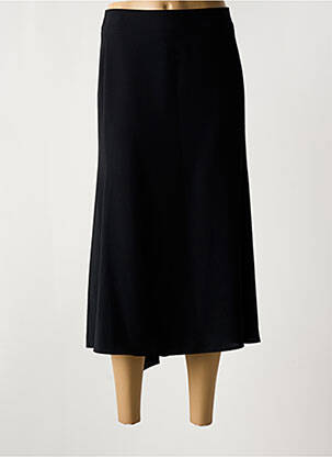 Jupe mi-longue coupe évasée noir GUY DUBOUIS femme
