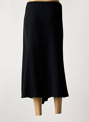 Jupe mi-longue coupe évasée noir GUY DUBOUIS femme