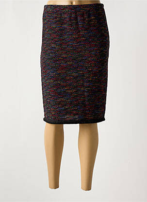 Jupe mi-longue coupe droite noir GRIFFON femme
