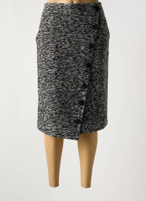 Jupe mi-longue noir MARBLE pour femme