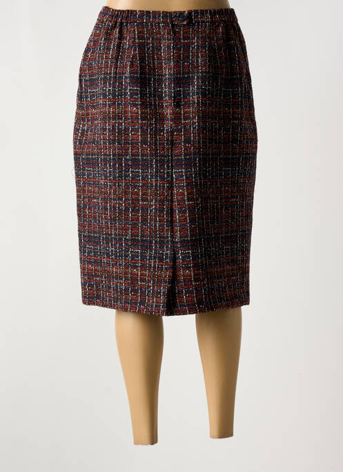 Jupe mi-longue rouge GRIFFON pour femme