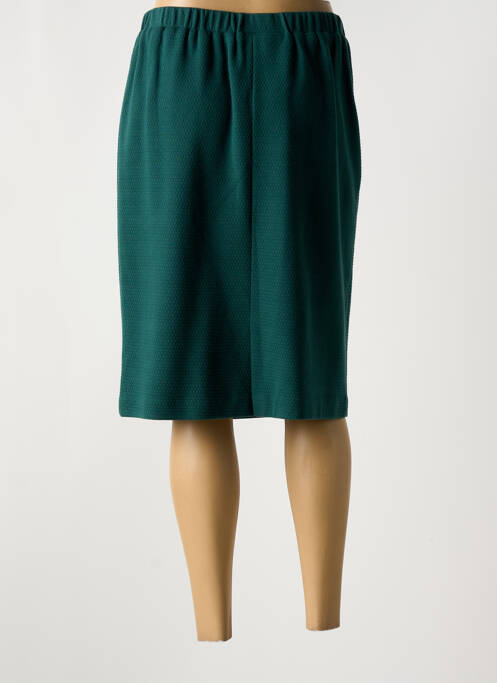 Jupe mi-longue vert HORTENSIA pour femme