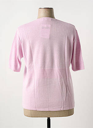 Pull coupe cintrée manches courtes violet FILEUSE D'ARVOR femme
