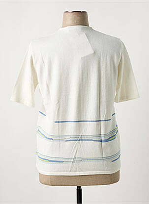 Pull coupe cintrée manches courtes beige FILEUSE D'ARVOR femme